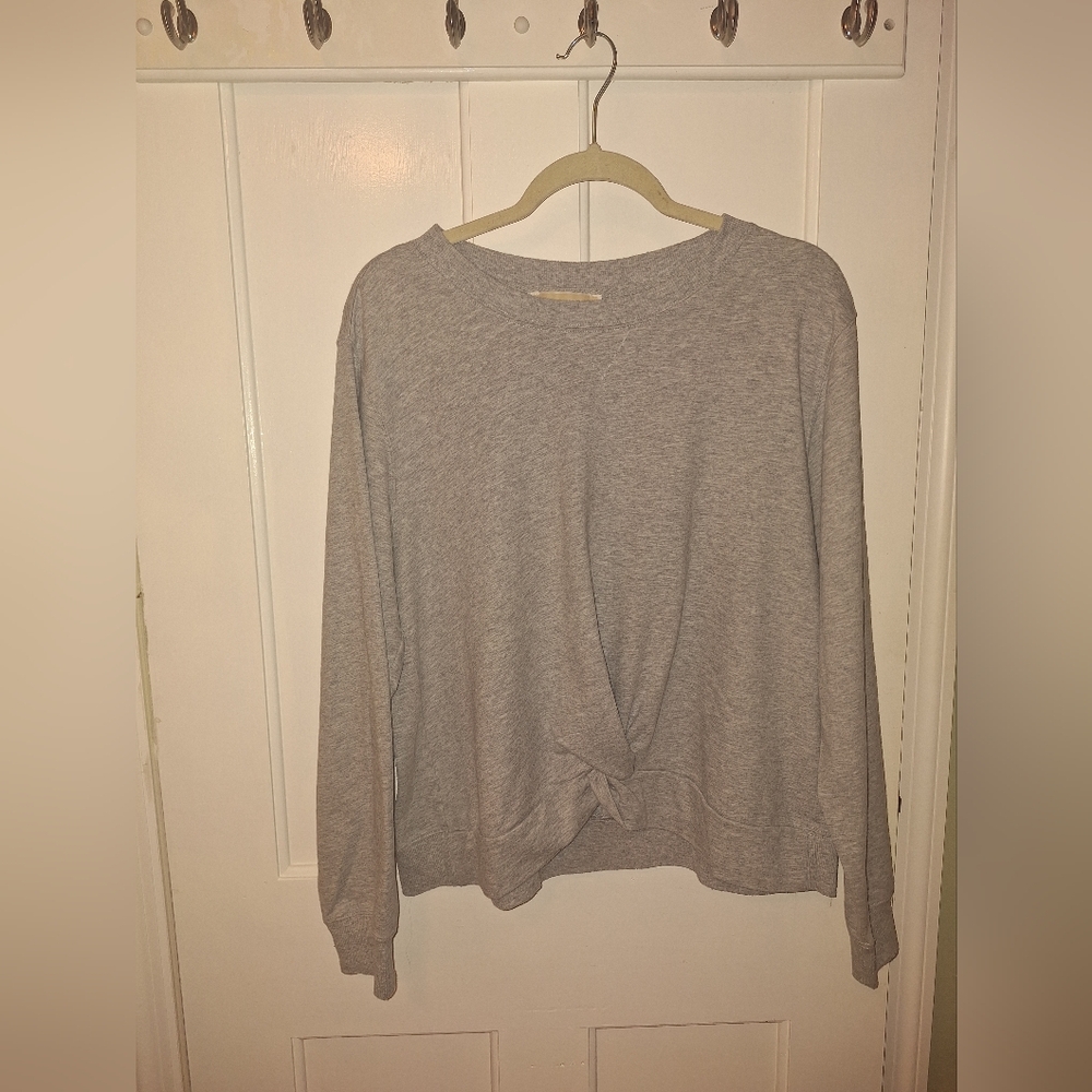 Michael Kors Gray Knotted Sweatshirt